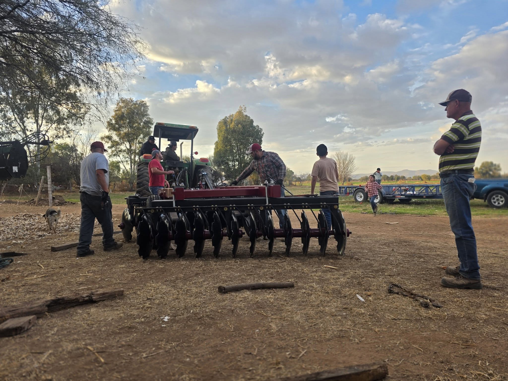 Sistema F200 instalado en tractor